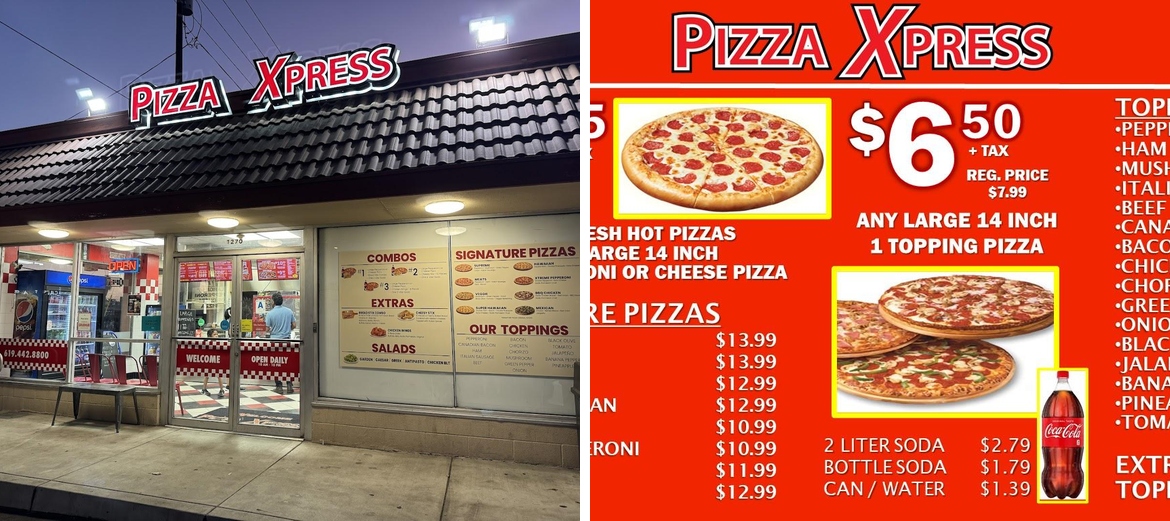 Pizza Xpress Menu