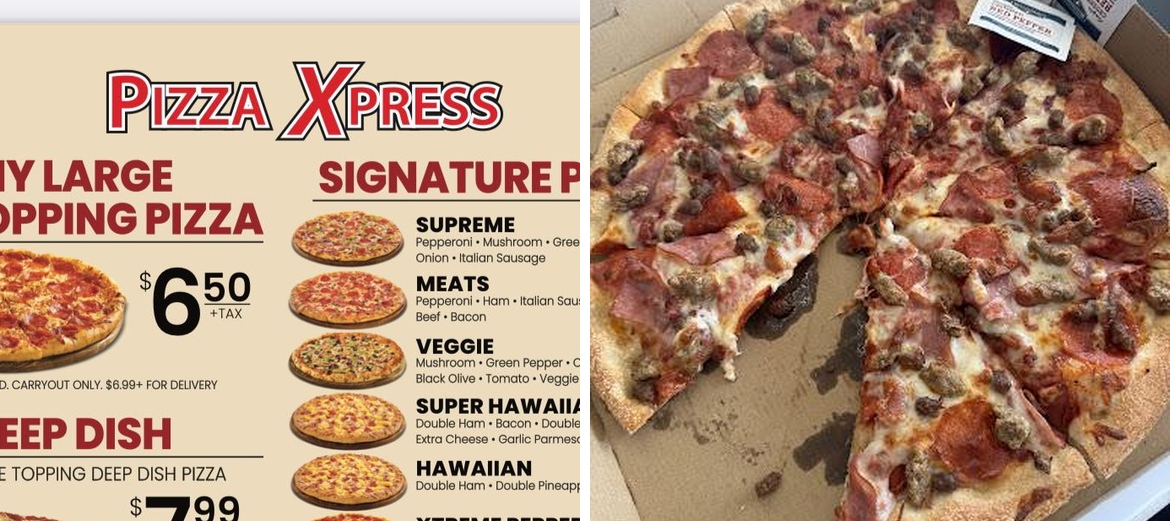 Pizza Xpress Menu